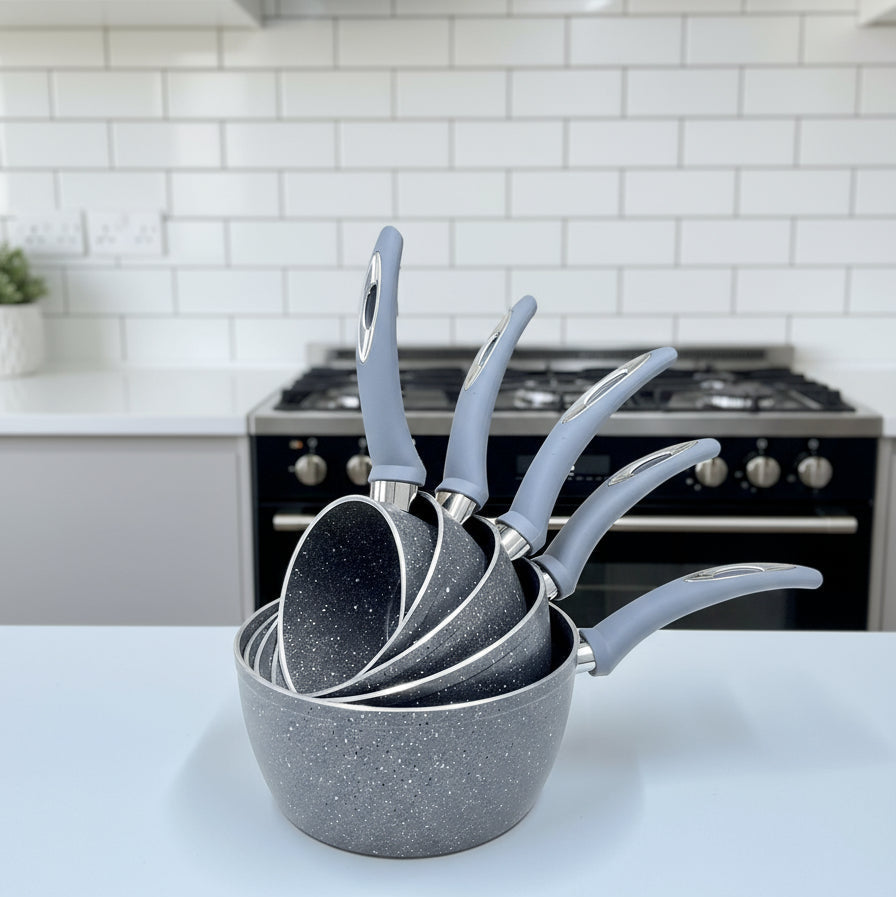 🍳 Ensemble de casseroles effet pierre