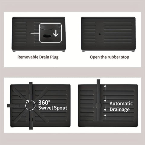 Égouttoir à Vaisselle vivana anti stagnation d'eau