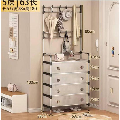 Étagère de rangement de chaussures et porte accessoires