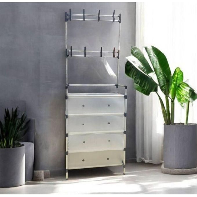 Étagère de rangement de chaussures et porte accessoires