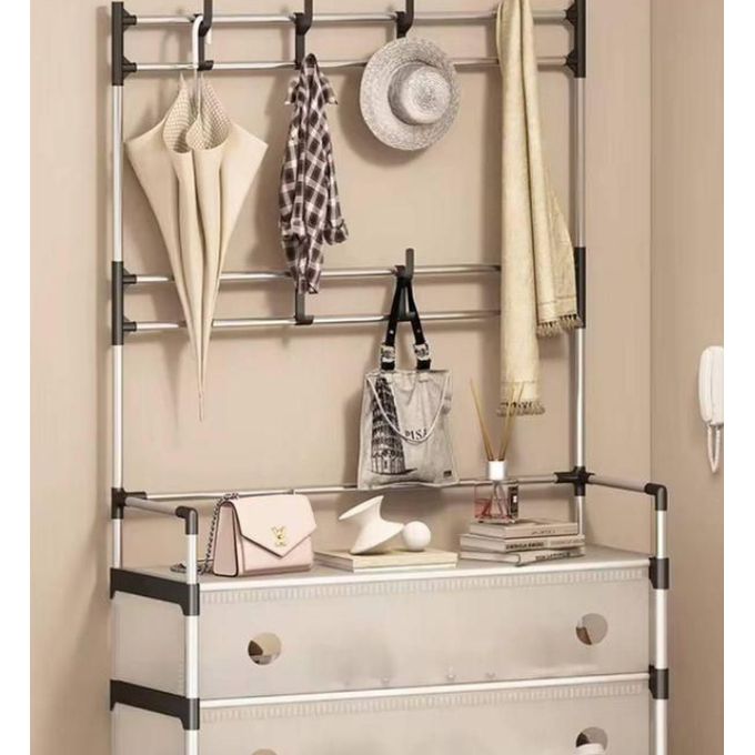 Étagère de rangement de chaussures et porte accessoires