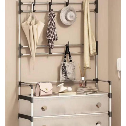 Étagère de rangement de chaussures et porte accessoires