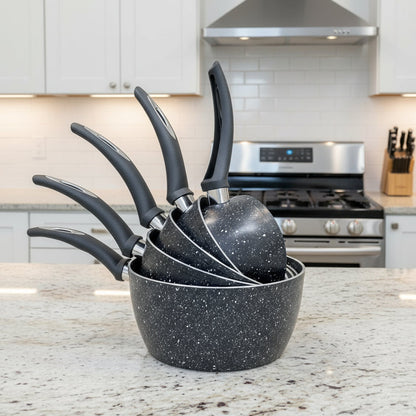 🍳 Ensemble de casseroles effet pierre