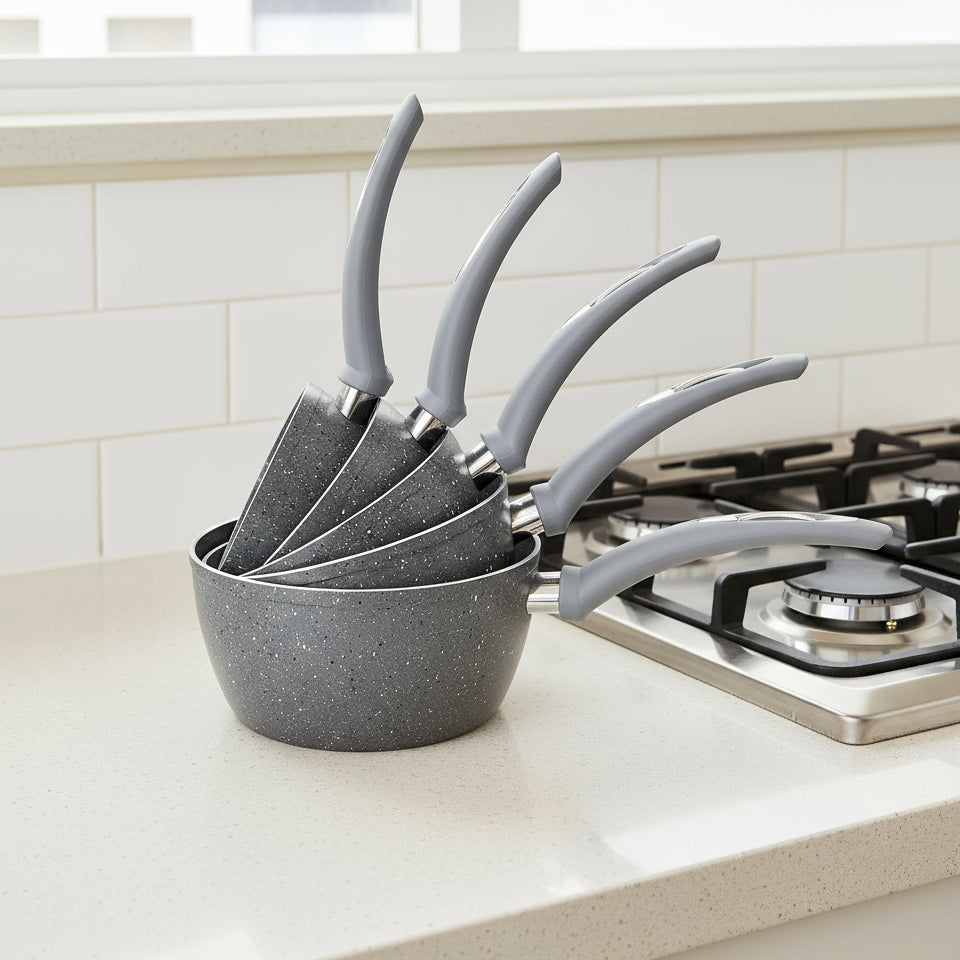 🍳 Ensemble de casseroles effet pierre