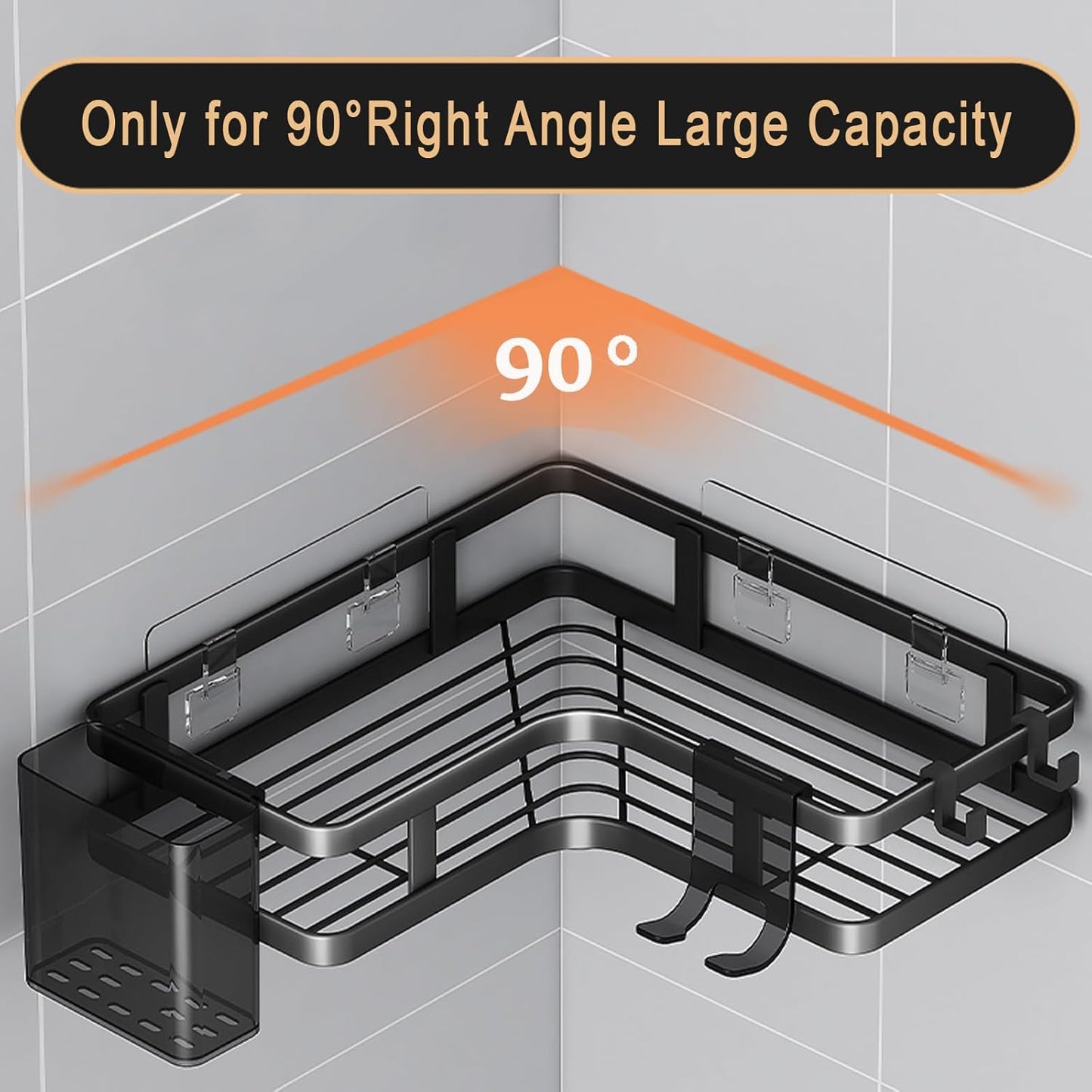 Étagère de Douche d’Angle – Sans Perçage
