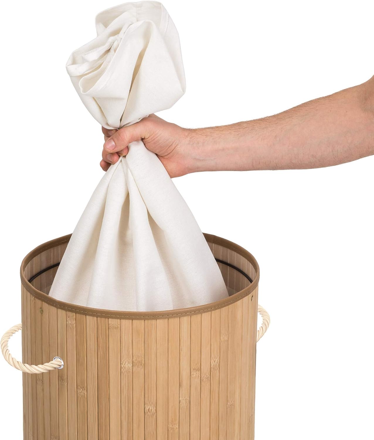 Panier à Linge Design en Matériau Naturel