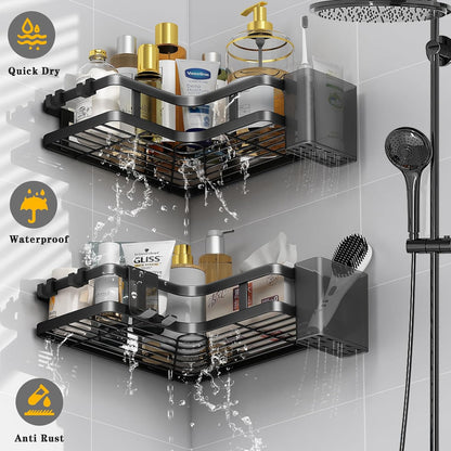 Étagère de Douche d’Angle – Sans Perçage