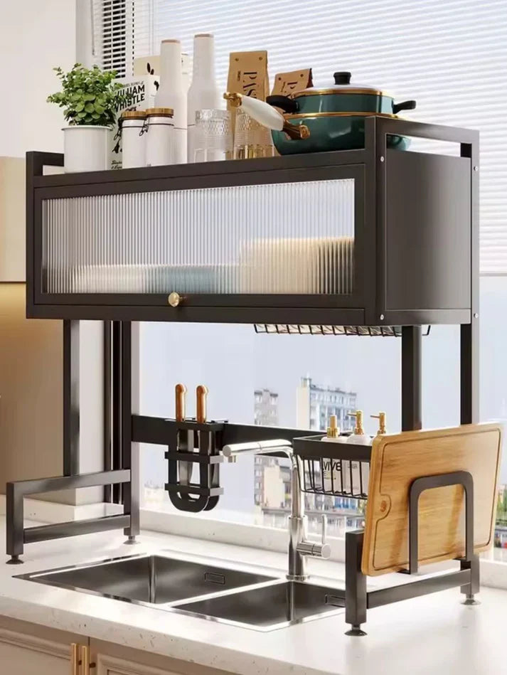 Égouttoir Surélevé Grande Capacité – Cuisine Propre et Ordonnée