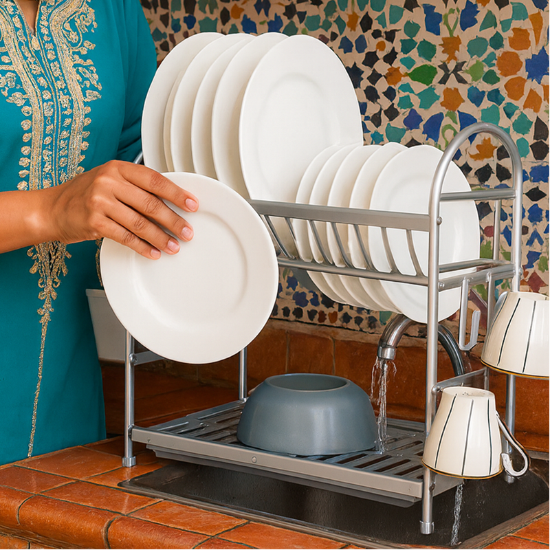 EGOUTTOIR A VAISSELLE EN ALUMINIUM